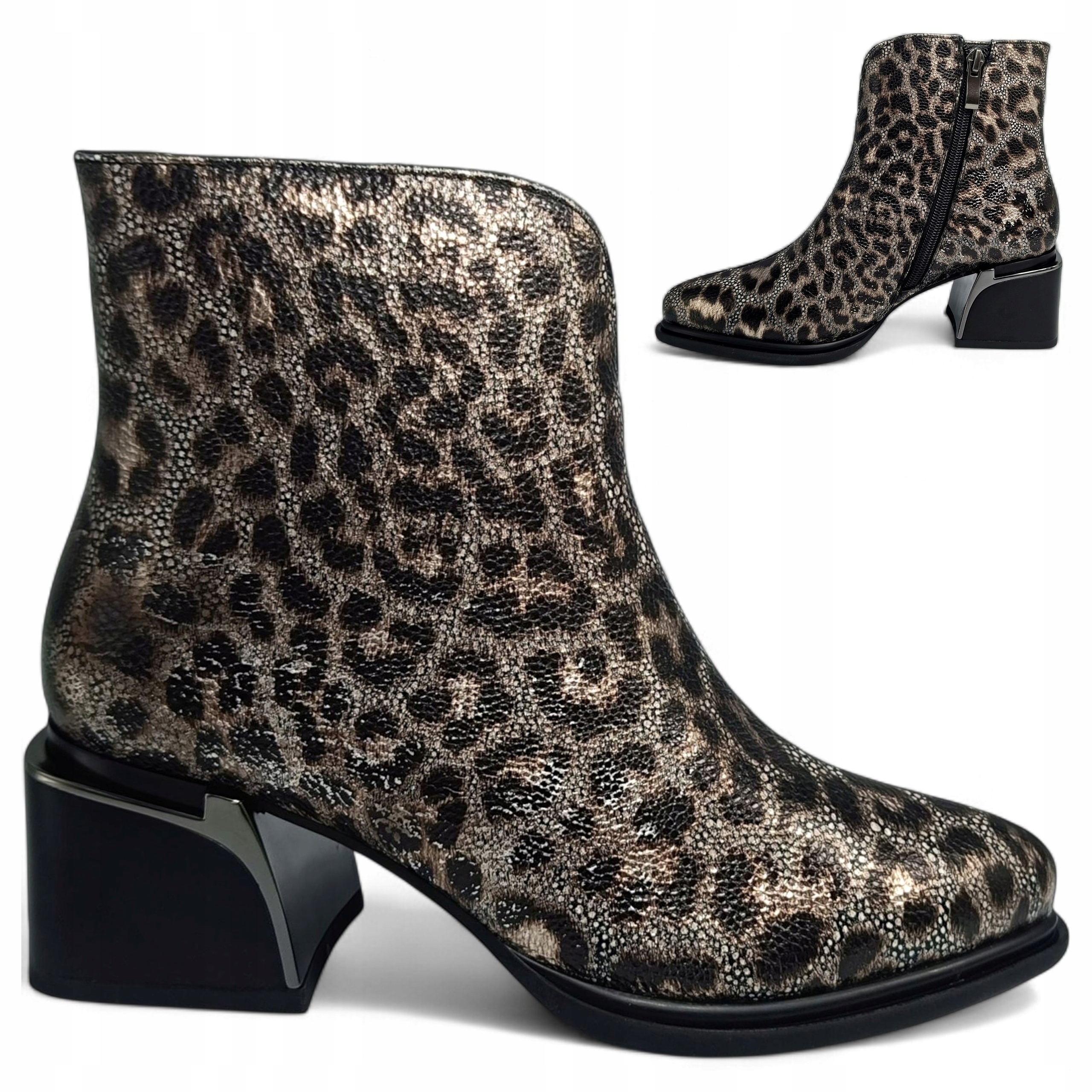 38 Barski dámské boty z přírodní kůže na kotníku Kotníkové Boty jsou zateplené a stylové