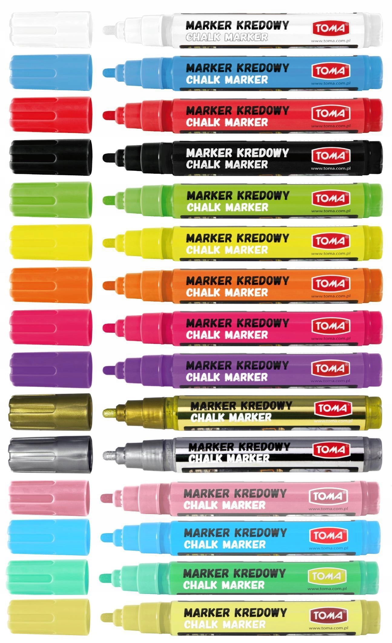 Marker kredowy TOMA TO-292 PASTELOWY ŻÓŁTY do szyb Marka Toma