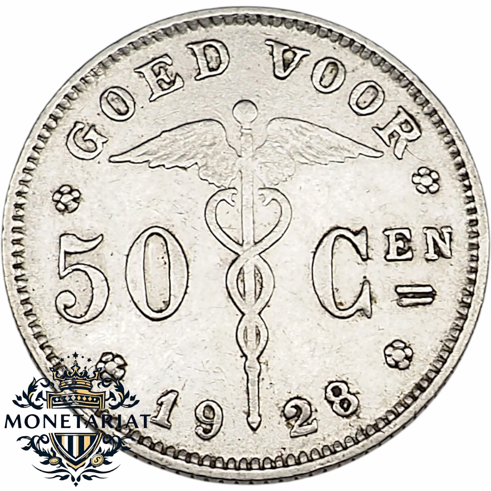 50 CENTYMÓW 1928 BELGIE - BELGIA