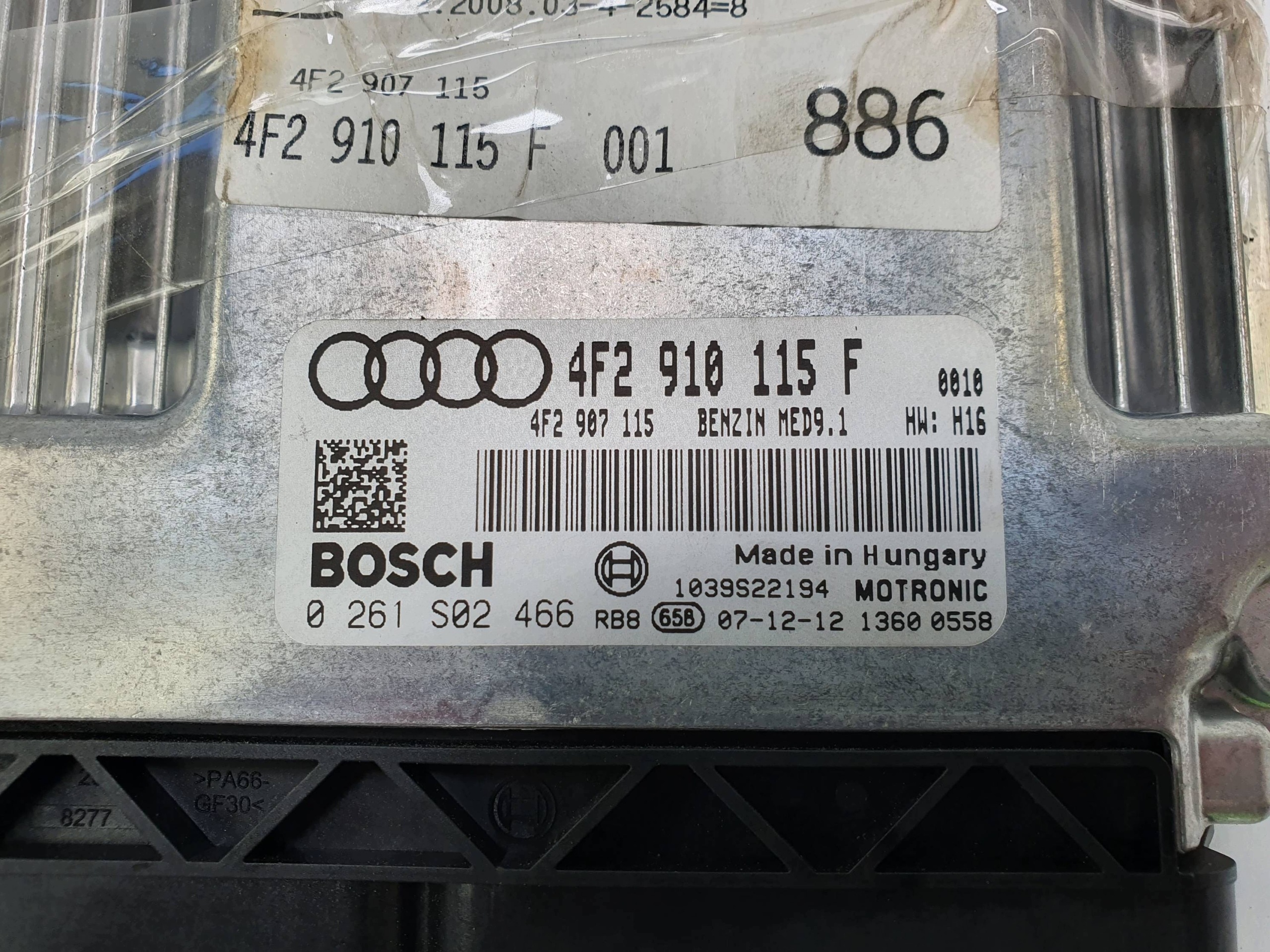 computer motore ECU 4F2910115F AUDI A6 C6