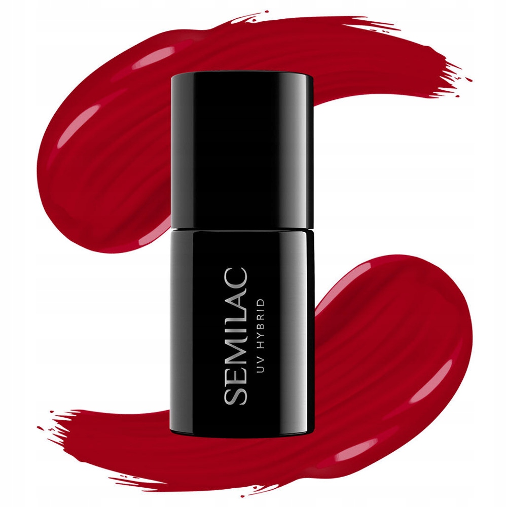 SEMILAC Lakier hybrydowy 027 Intense Red 7ml
