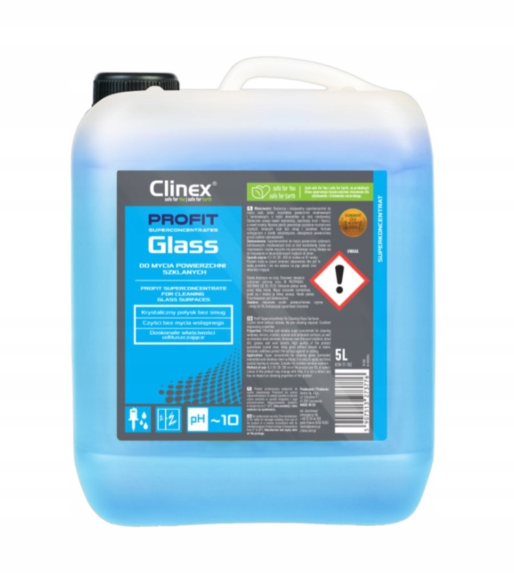 Preparat do mycia powierzchni szklanych Clinex Profit Glass 5L