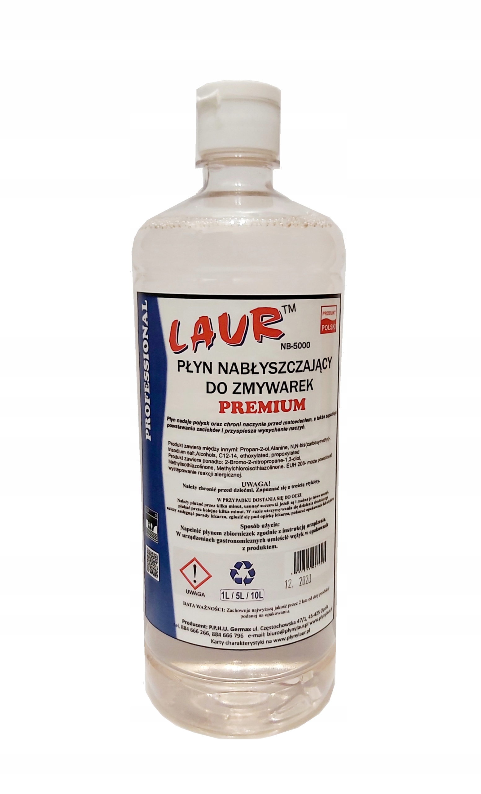 

Płyn nabłyszczający do zmywarek Gastro 1L Laur
