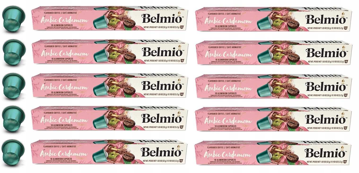 Levně Kapsle pro Nespresso Belmio Arabský Cardamon 100 ks