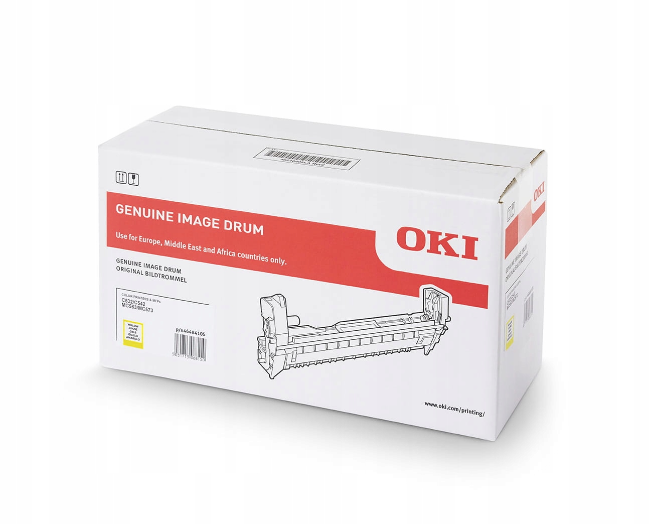 Bubon Oki 46484105 Yellow Originál C532 C542 MC563 MC573 žltý