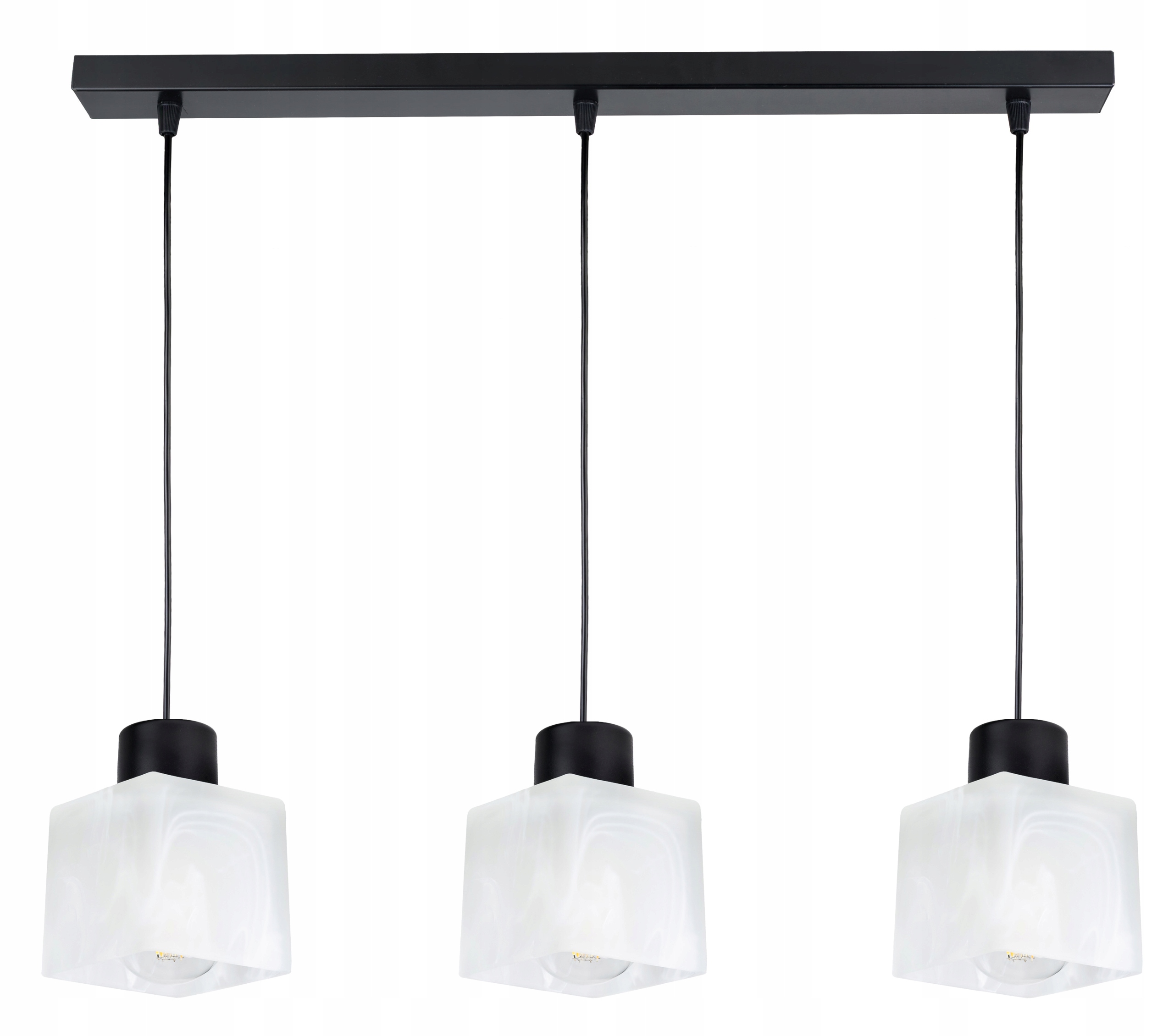 závěsné stropní svítidlo Zwis E27 Skleněný Lustr 3