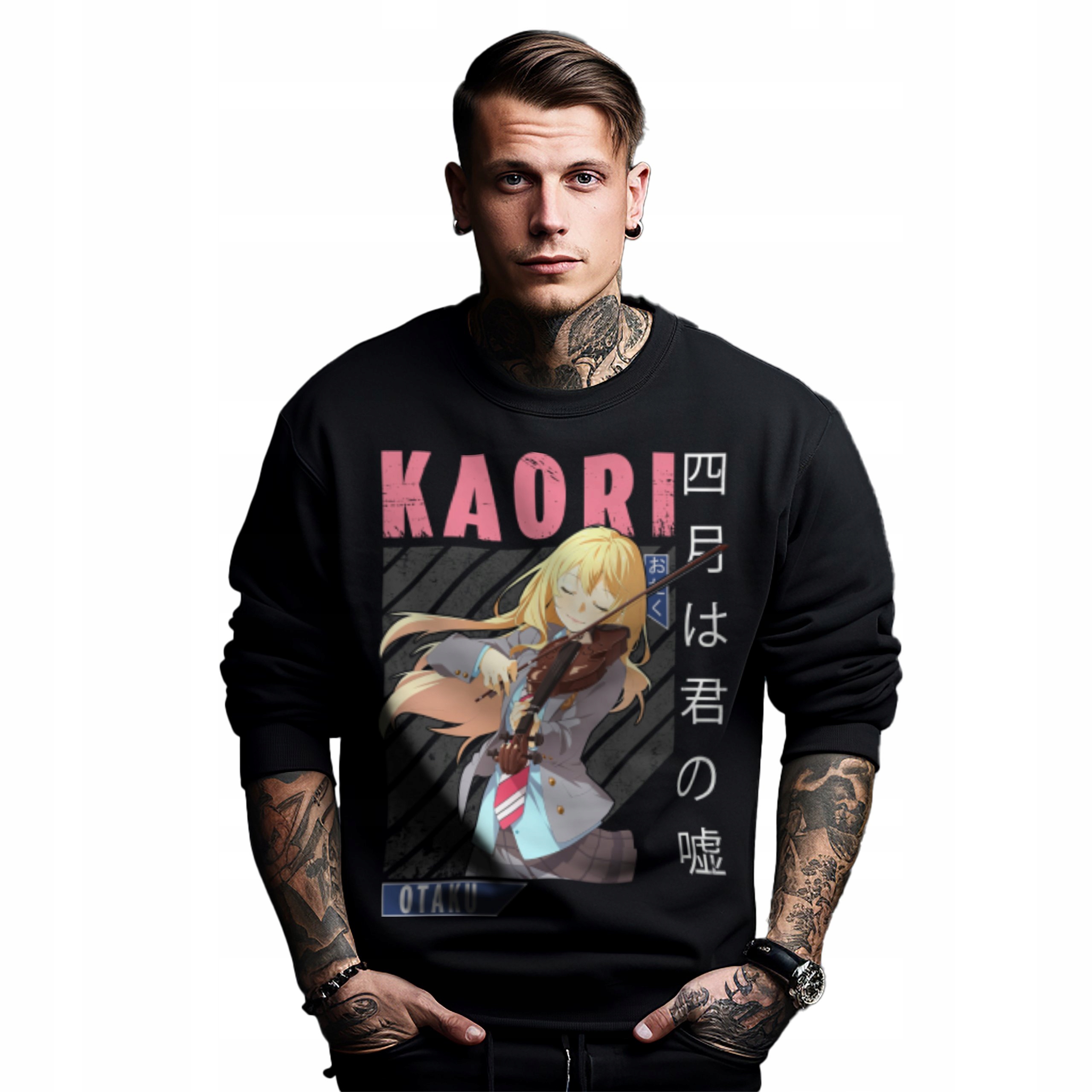 Mikina s potiskem Anime Violin Music Kaori