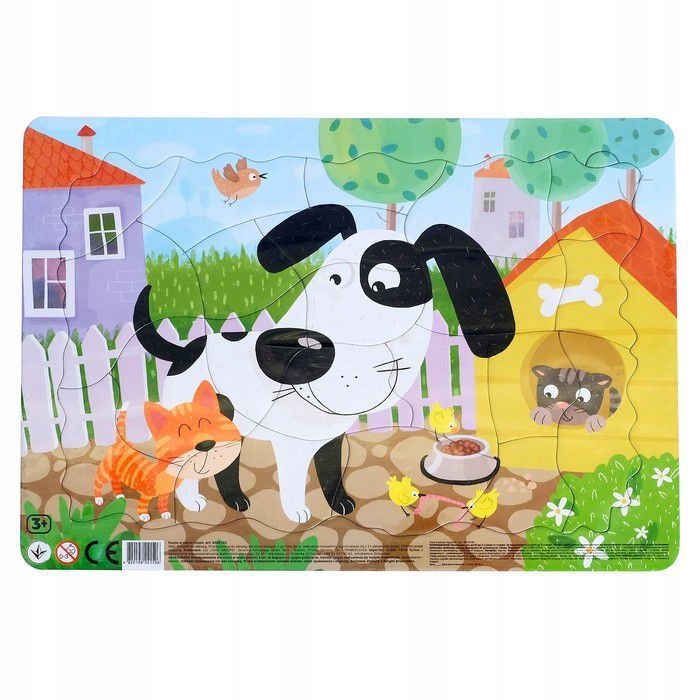 

Puzzle w ramce dog 21 elementów