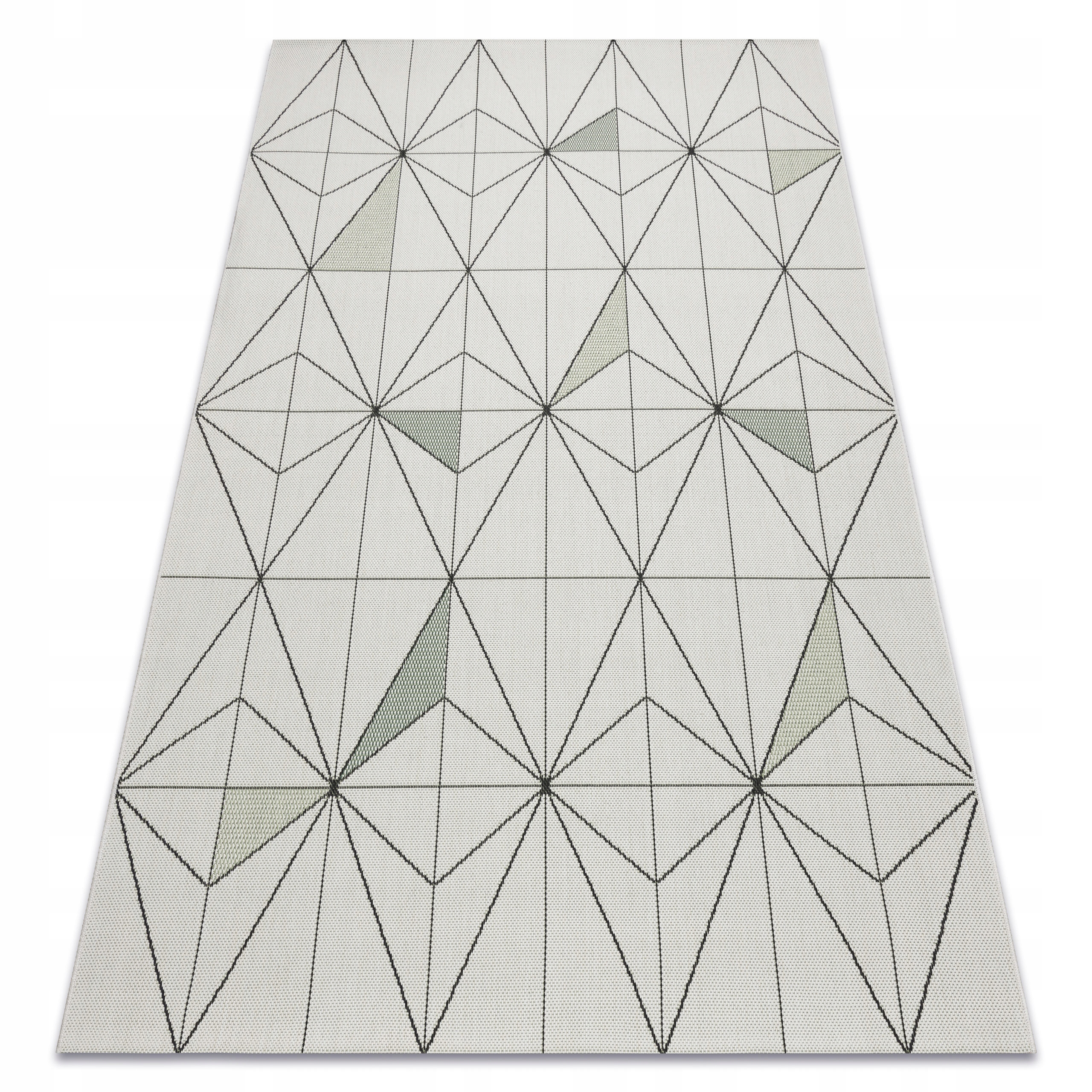 Dywany Łuszczów Sznurkowy 200x290 Romby krem #B656