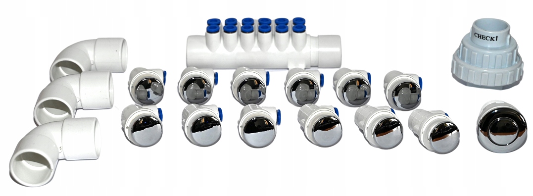 12 Plastových Trysiek Do Záhradnej Vane A Vírivky, Sada