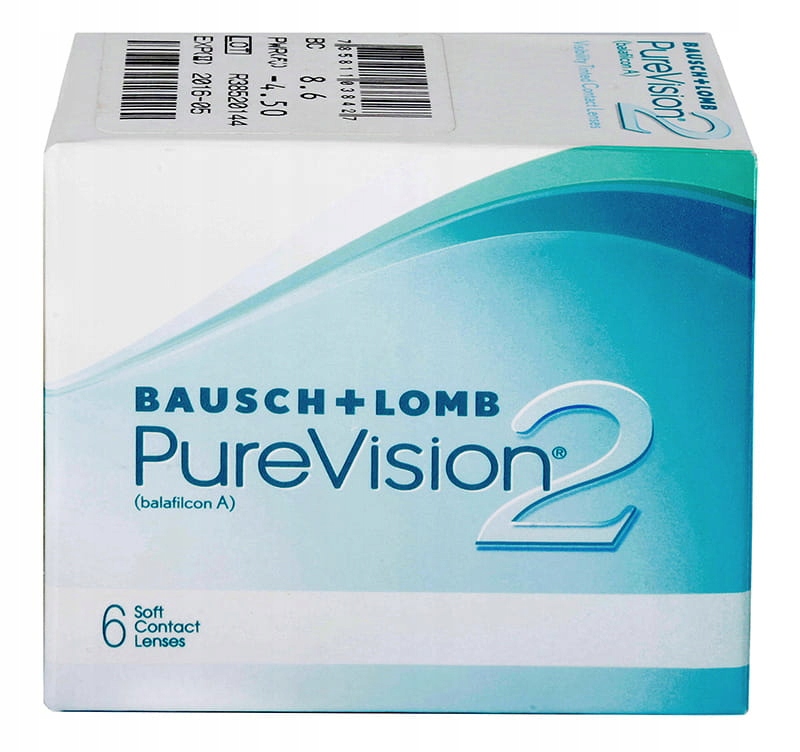 

Soczewki miesięczne PureVision 2, 6 szt. -0.50
