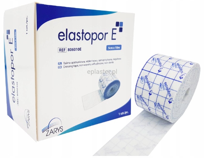

Taśma opatrunkowa, samoprzylepna 5cmx10m elastopor