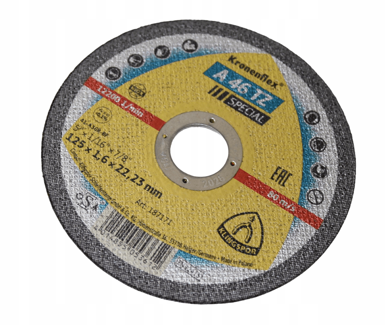 

Tarcza Do Metalu 125 X1,6 Tz