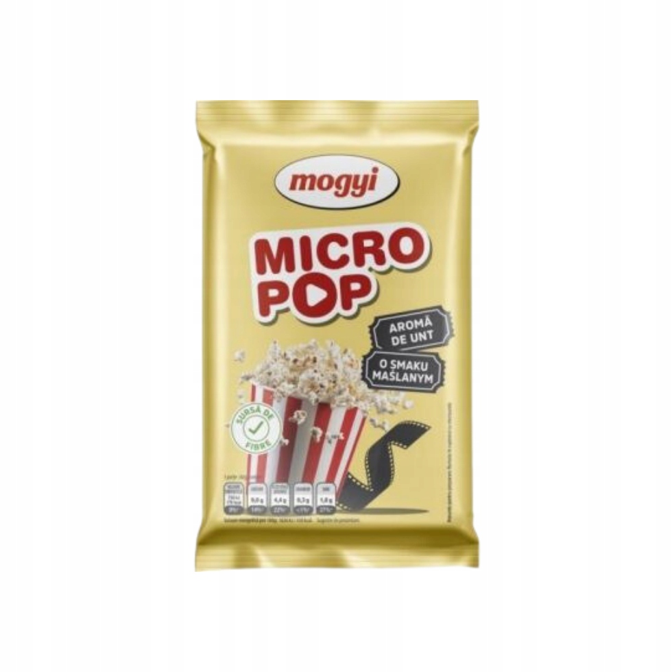 Popcorn Maślany Do Mikrofali MOGYI 80 g x 25 sztuk EAN (GTIN) 5997347540410