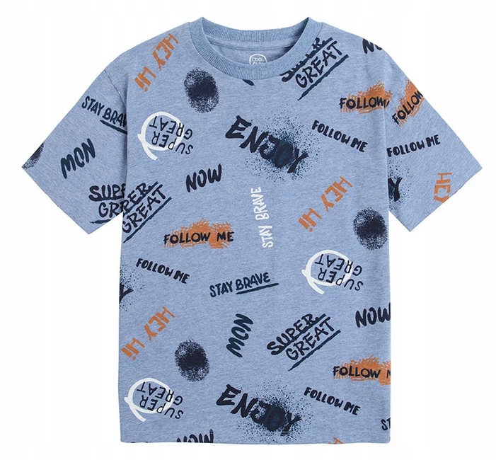 

Cool Club T-shirt chłopięcy Stay Brave r. 140