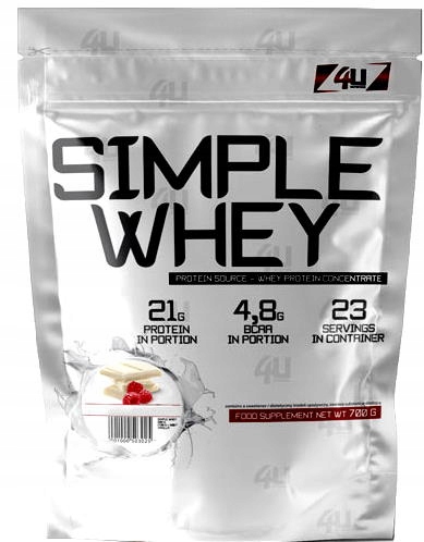 WHEY PROTEIN Proteín WPC Simple Whey 4U Nutrition