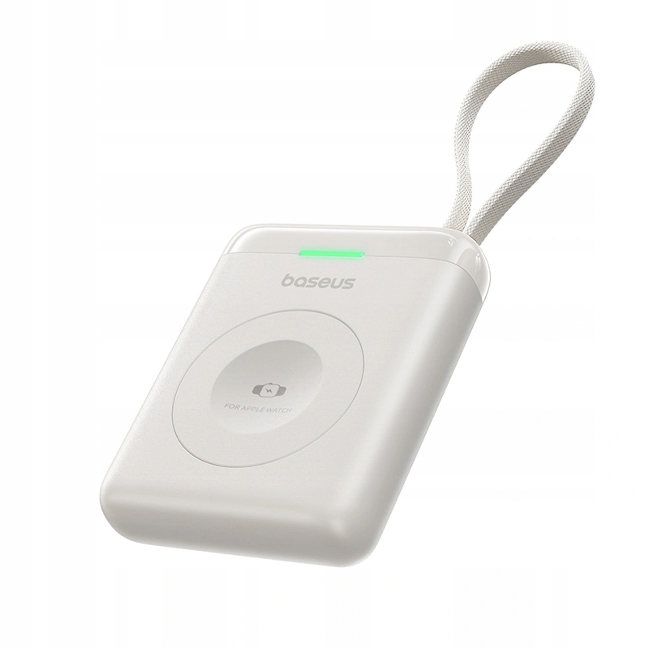 Powerbank Baseus EnerFill FW11 5W Apple Watch wbudowany kabel biały