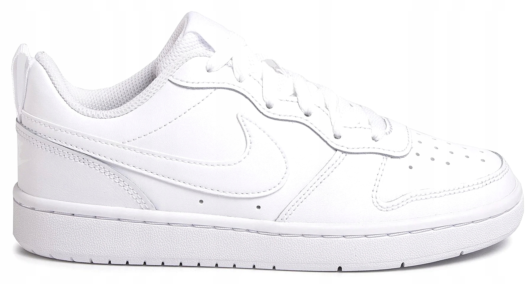 Pro Mládež boty Bílé tenisky Nike Court Borough Low 2 BQ5448-100 vel. 38.5