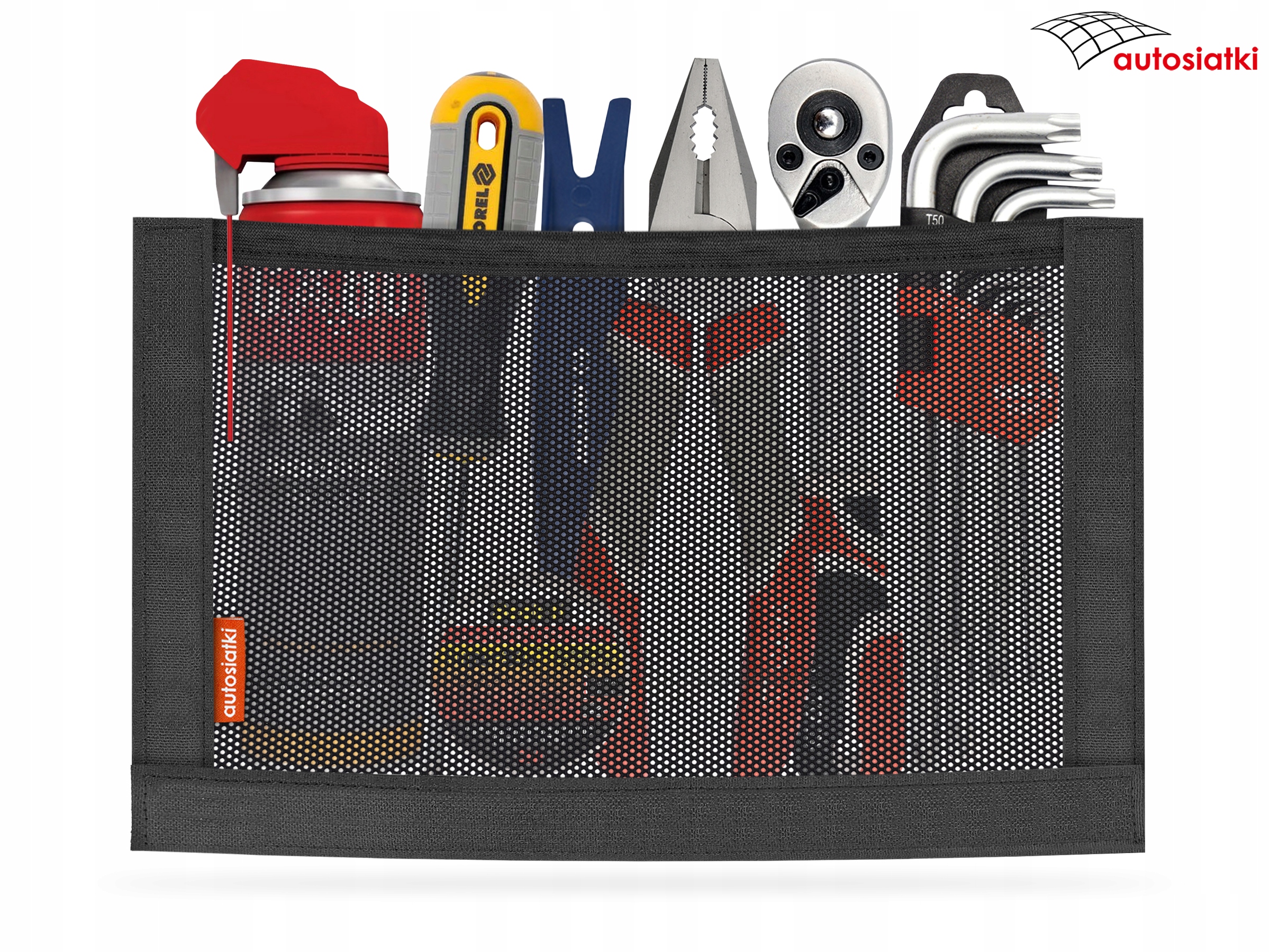 SIATKA KIESZEŃ DO BAGAŻNIKA NA RZEP 30x20 cm NANO Rodzaj siatki