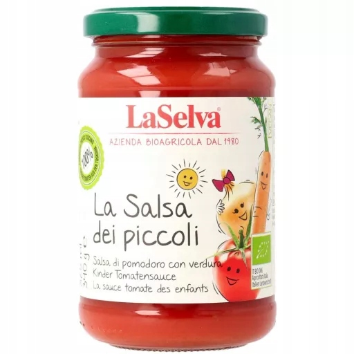 Levně 4x La Selva Omáčka s bazalkou Bio 340 g