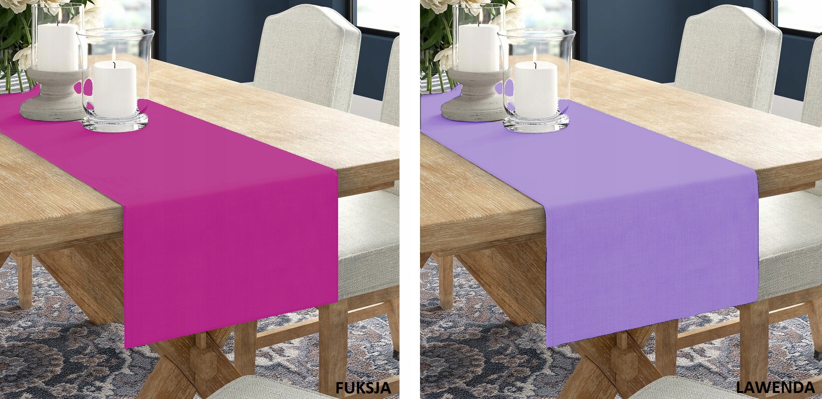 BIEŻNIK OBRUS GŁADKI MATOWY 40x250 KOLORY EAN (GTIN) 5905440040621