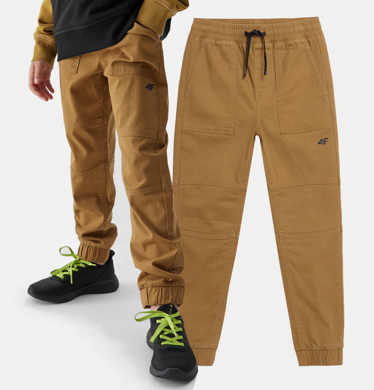 4F SPODNIE CHŁOPIĘCE JOGGERY CASUAL DRESY Rozmiar 122