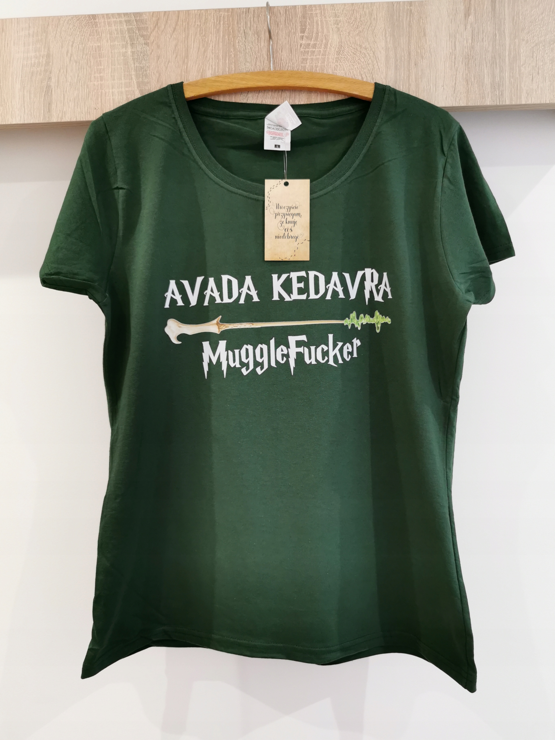 Koszulka Harry Potter - AVADA KEDAVRA MUGGLE - M Dekolt okrągły