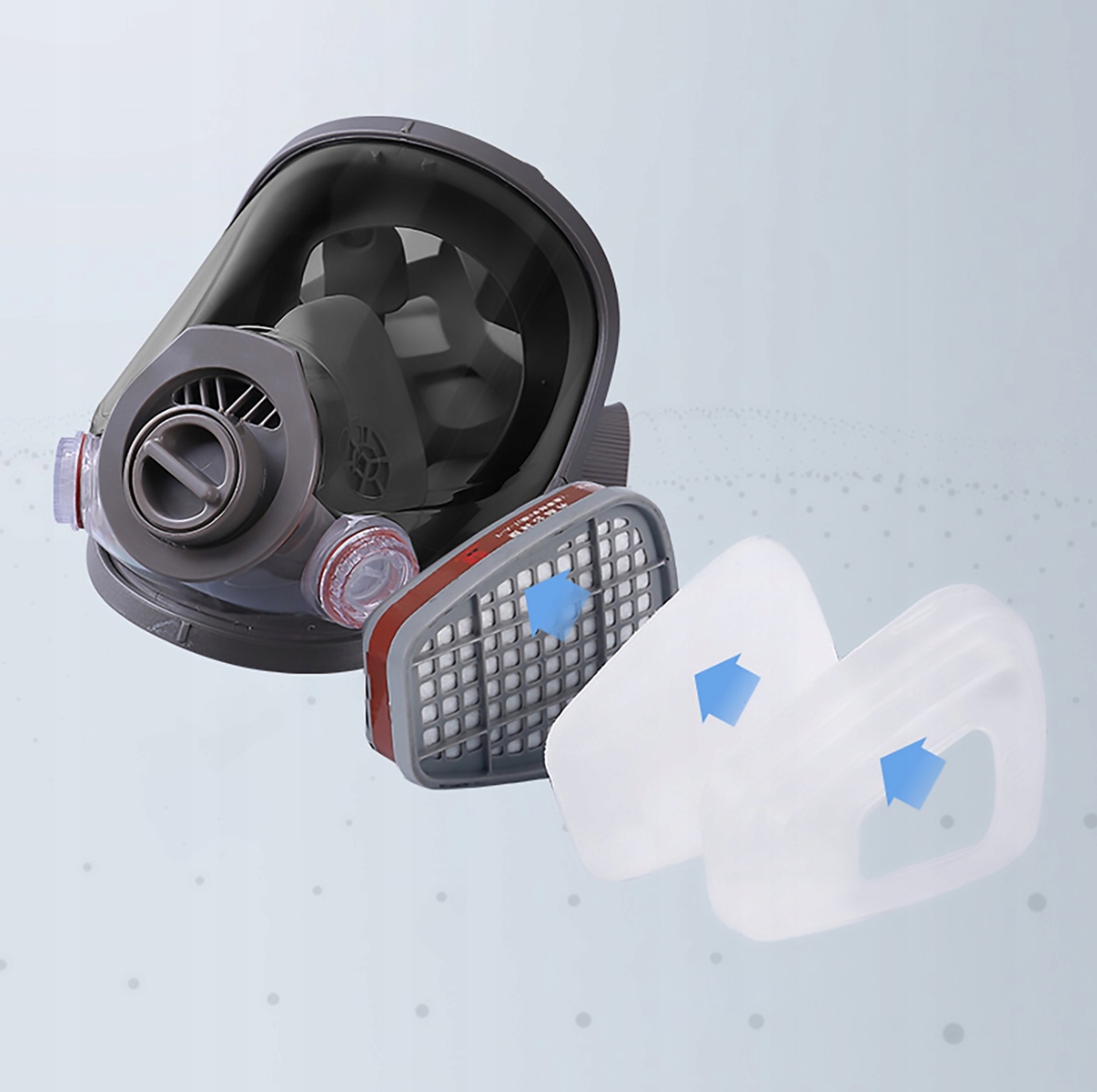 6800 MASKA PRZECIWPYŁOWA KOMPLETNA Z FILTRA Model MASKA PRZECIWGAZOWA 6800 PEŁNA LAKIERNICZA GAZOWA