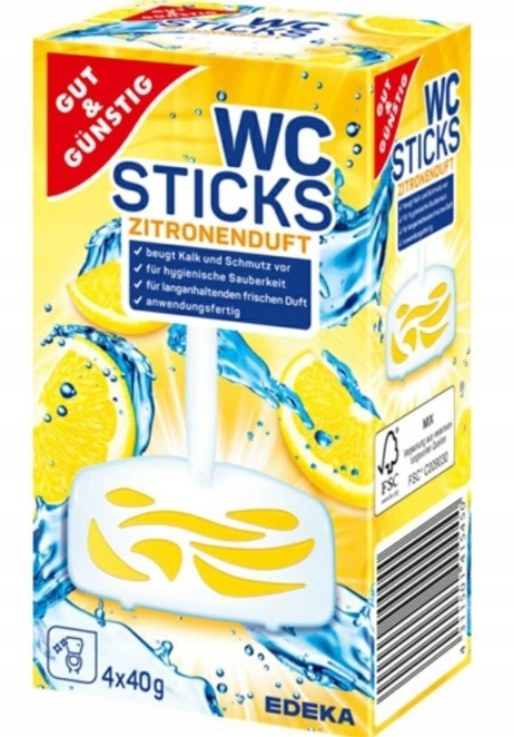 

Gut & Gunstig, Zawieszka do Wc, cytrynowa 4szt