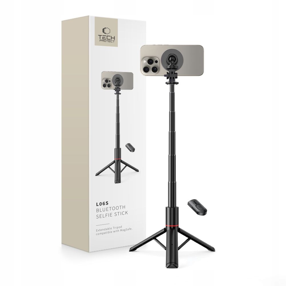 Tech-Protect L06S Magsafe Selfie Stick pro iPhone, černá