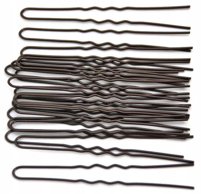 

Szpilki kokówki fryzjerki Do Włosów 7,5cm brąz R99