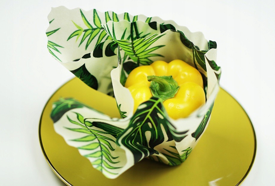 Woskowijka do przechowywania żywności, LIŚĆ MONSTERY, M (28x28cm), BeePack