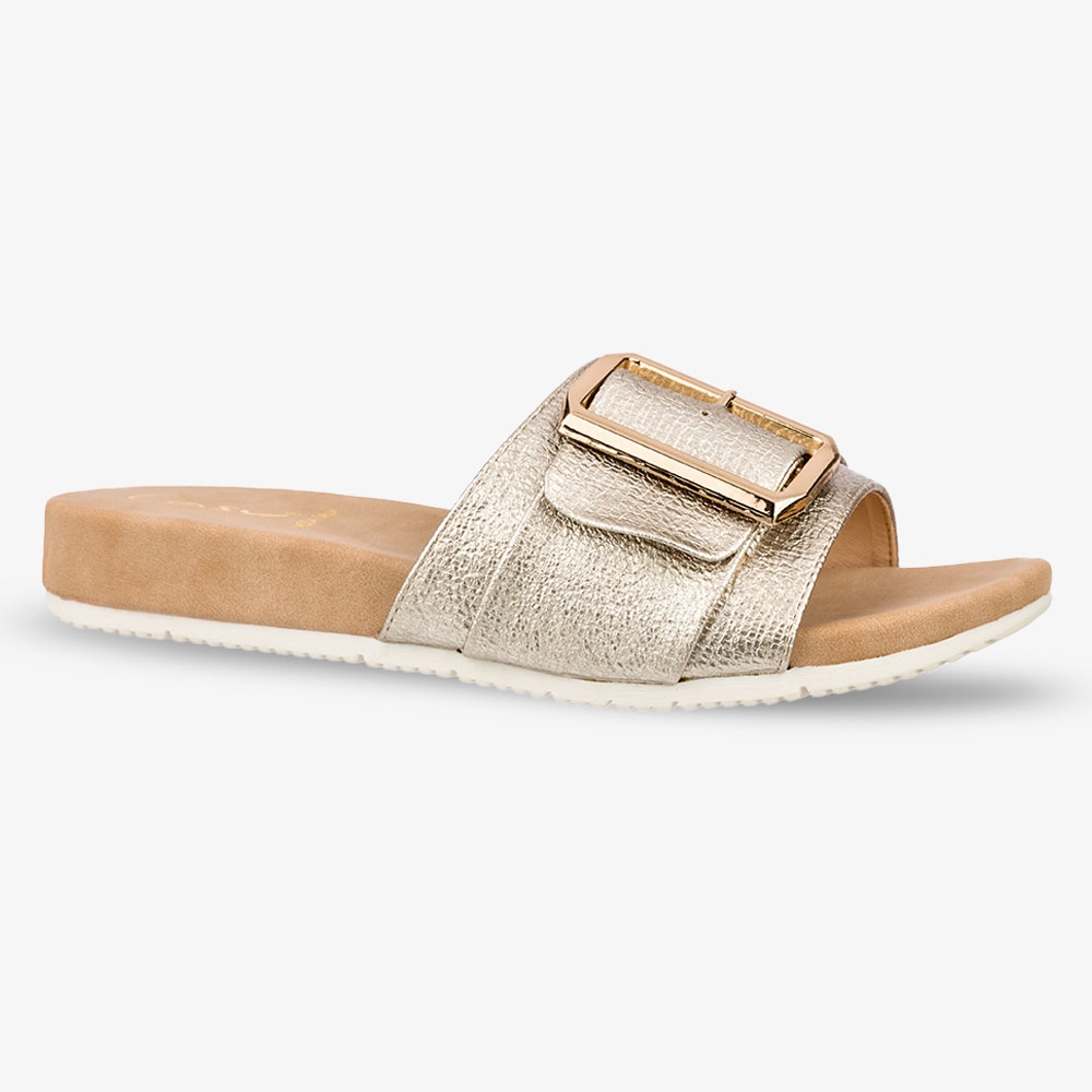 KLAPKI BUTY BŁYSZCZĄCE PŁASKIE LEKKIE Z KLAMRĄ 38 Wzór dominujący bez wzoru