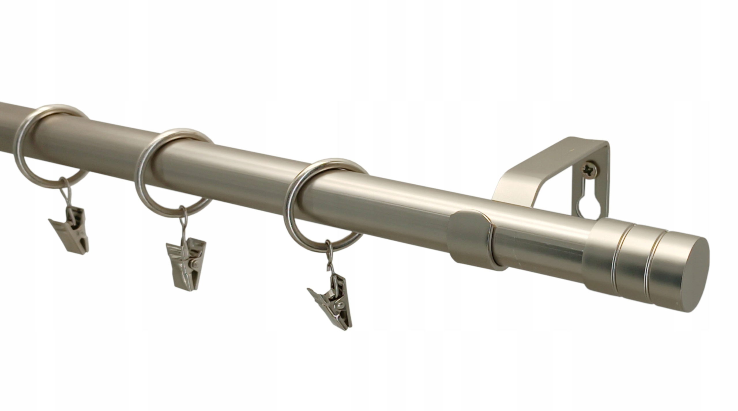 Garnýž kovový Loft Jednoduchý 19 MIX Koncovek Satén 360 cm galvanizovaný