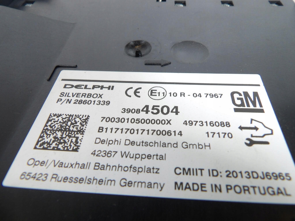 OPEL ASTRA K module RADIA navigation devices 39084504