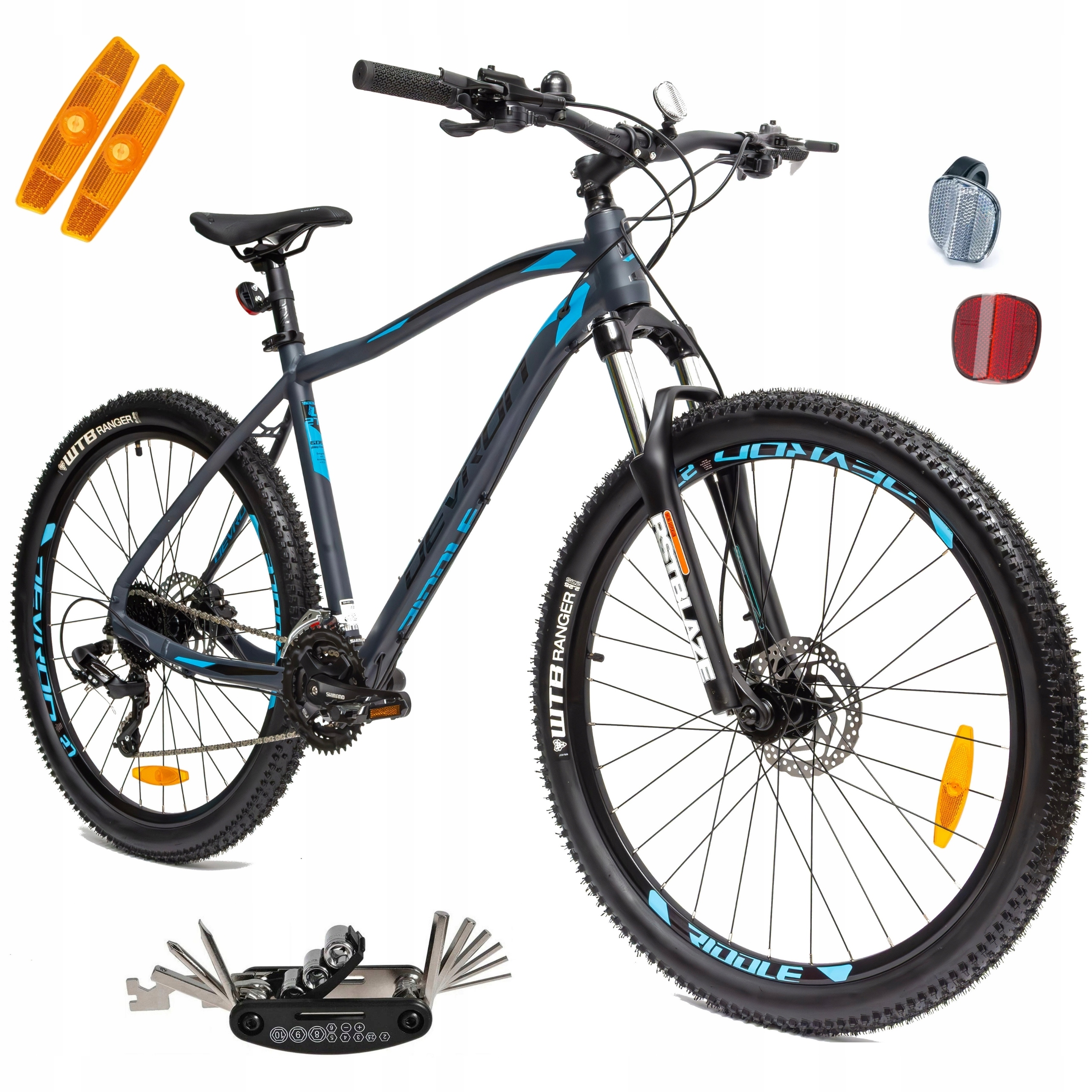 Rower Męski Górski 27,5" Mtb Shimano 24 Biegi Aluminium Hydraulika