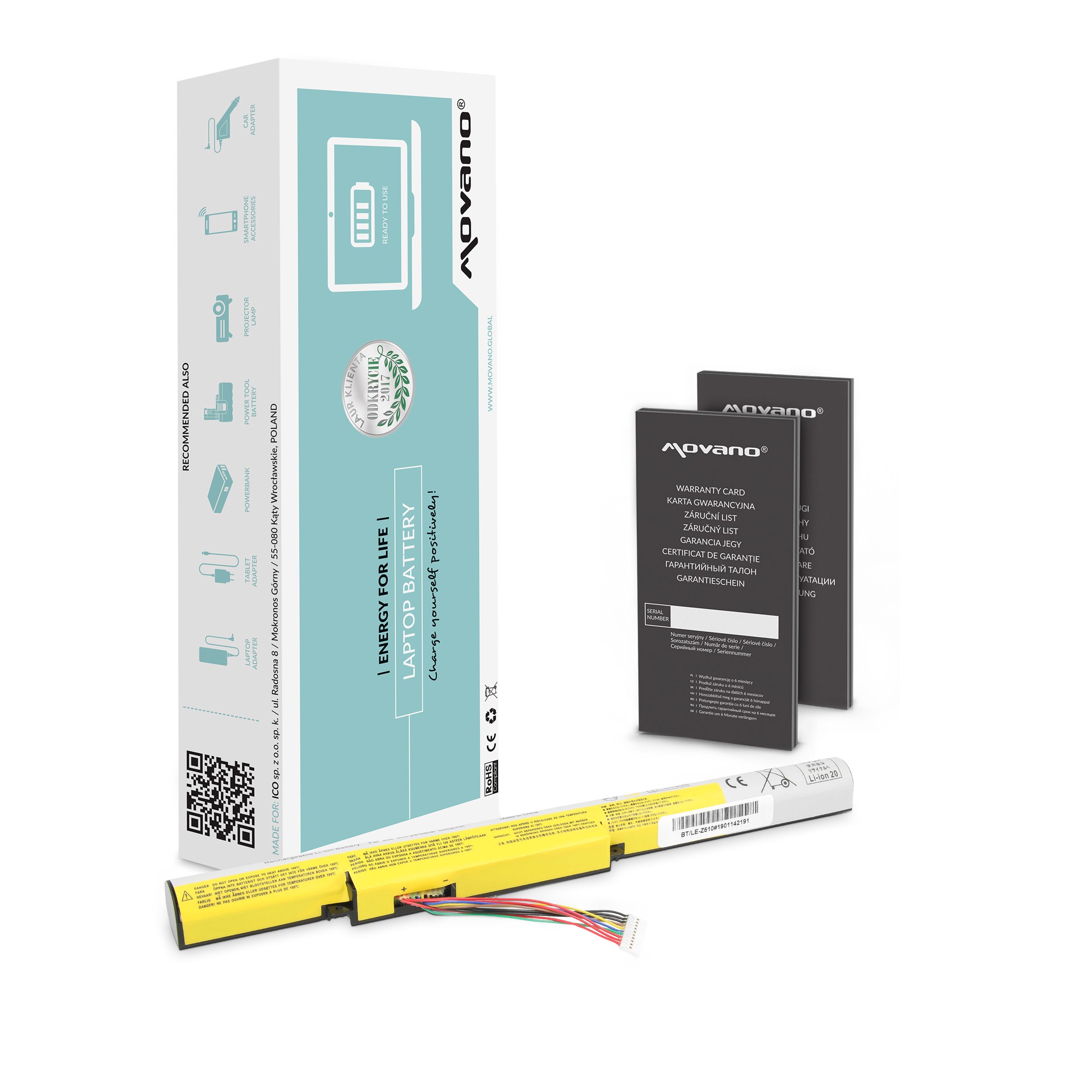 Baterie Movano pro Lenovo IdeaPad Z510, 2200 mAh