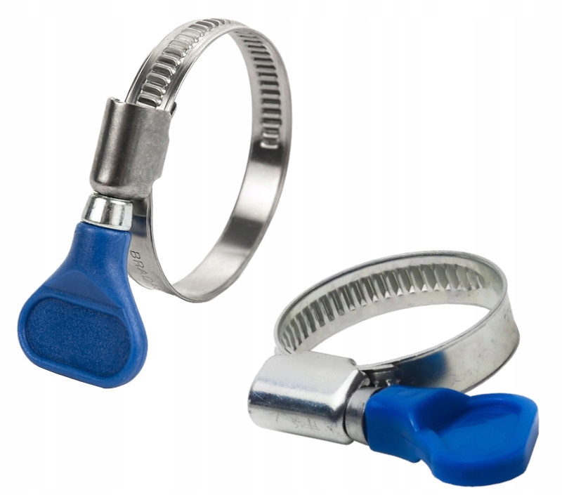 Opaska Obejma Ślimakowa Motylkowa Ocynkowana Na Przewód Rurę Wąż 16-25mm