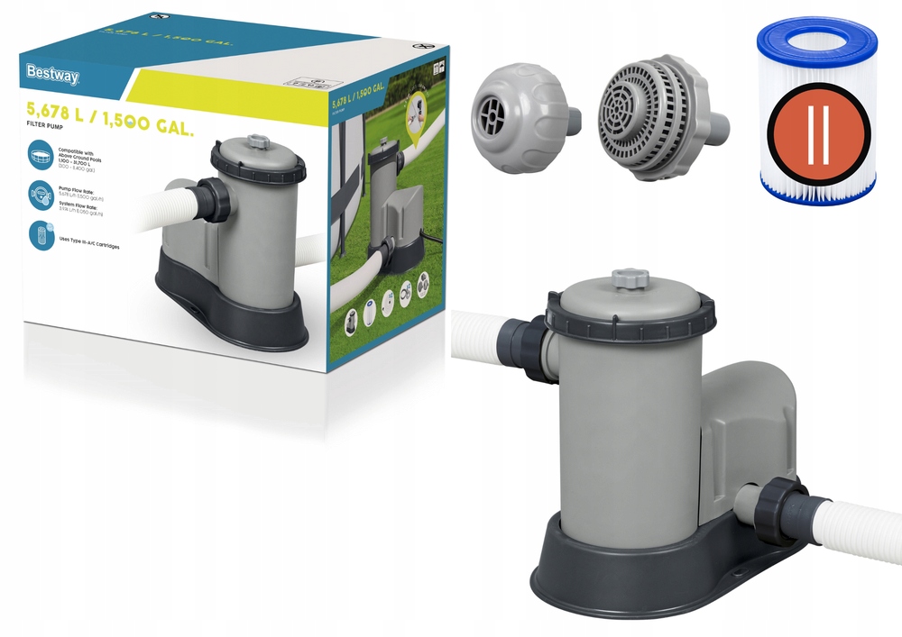 Filtračná pumpa do bazéna 5678 l/h Bestway 58389