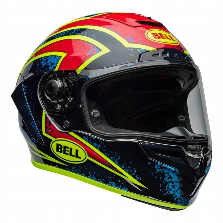 Helma Bell Racestar DLX Xenon Blue Retina červená modrá fluo Darčeky