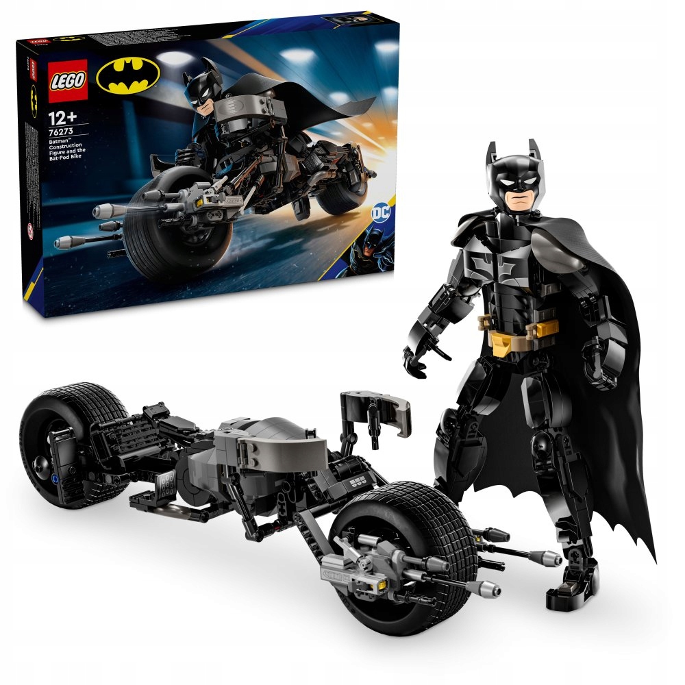 Lego DC Batman 76273 Sestavitelná figurka: Batman a motorka Bat-Pod