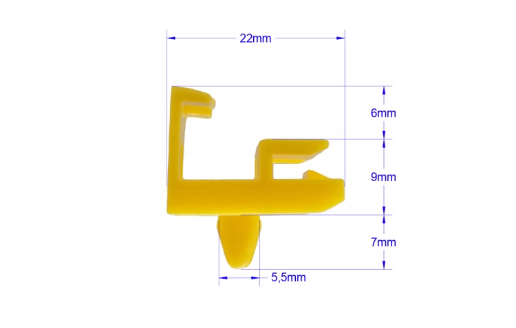 SPINKA ZACZEP LISTWY PROGOWEJ PROGU BMW 6 E63 E64 Producent części Trustom