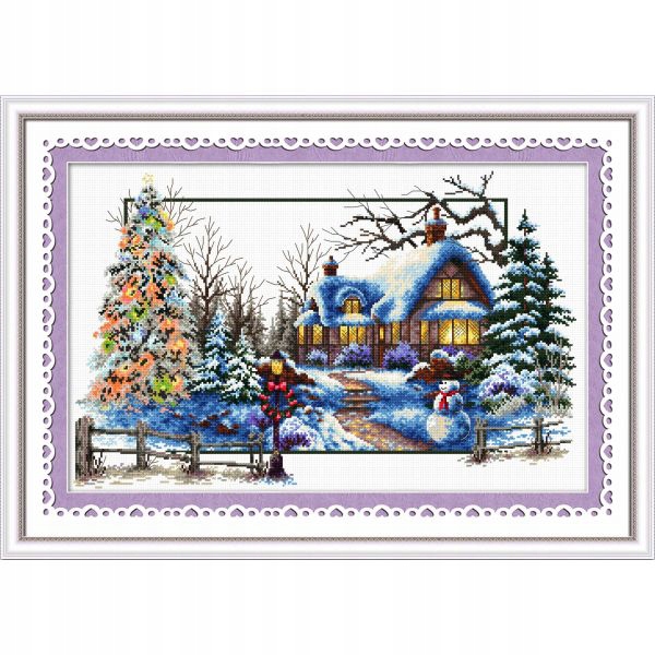 Křížková výšivka počítaná sada (kanva, mulina)