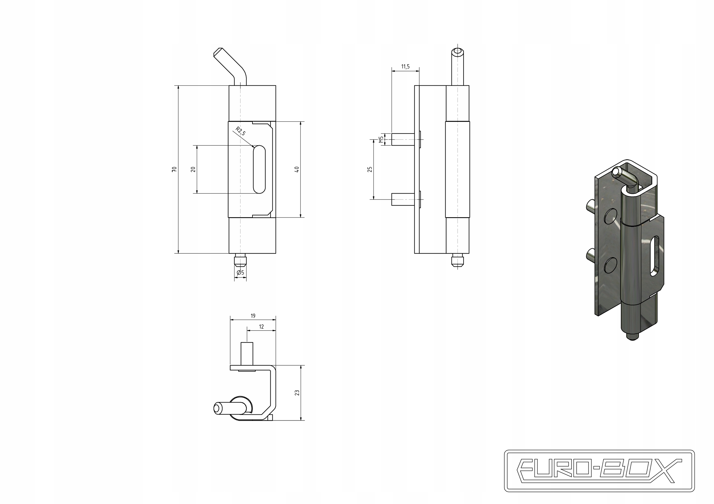 ZAWIAS WEWNĘTRZNY DO SPAWANIA DRZWI SZAFY METALOWE Marka inny