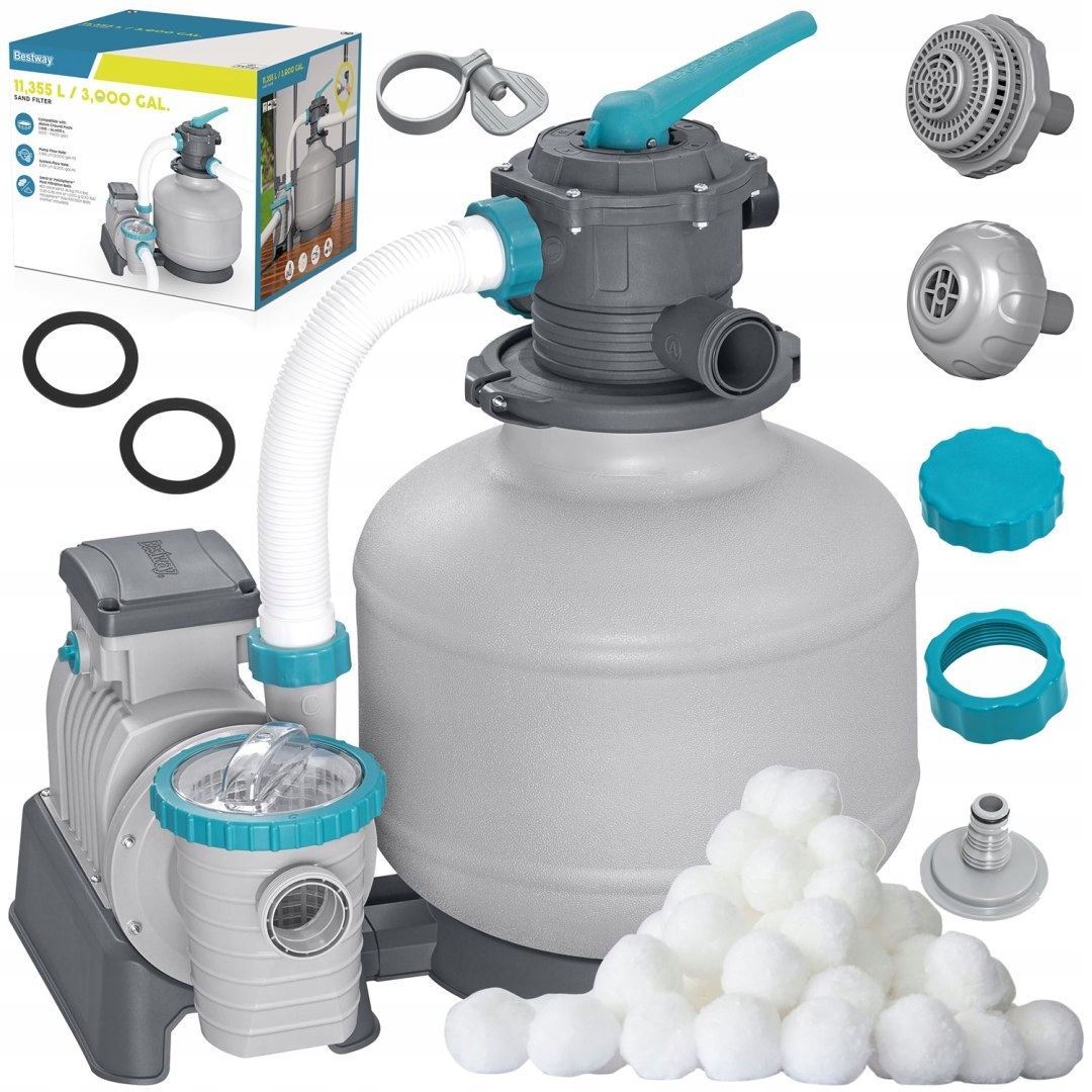 Piesková pumpa pre bazény 11355 L/h Bestway 58486 guličky