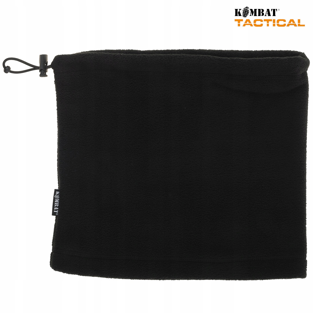 KOMBAT Wielofunkcyjna Chusta Komin Szalokominiarka Czapka POLAR Czarny Kolekcja FLEECE NECK GAITER