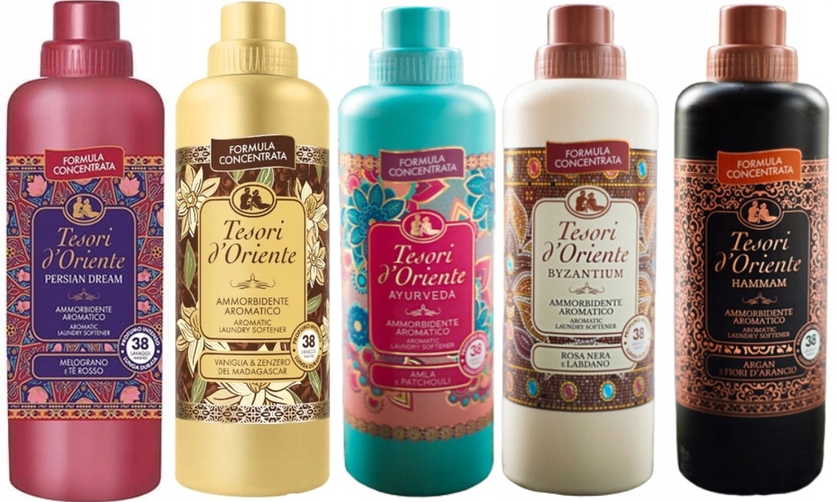 Levně Tesori d'Oriente Sada 5 ks italských tekutá aviváž 760 ml Pvabh