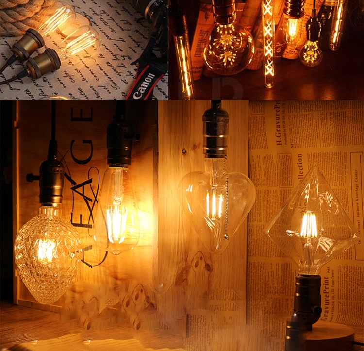 MOCNA ŻARÓWKA LED 12W ŁZA E27 AMBER Kolor szkła kolorowe