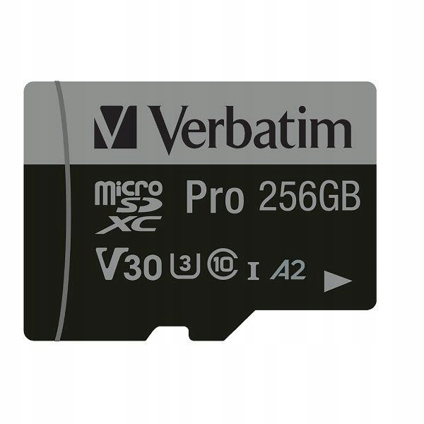 Verbatim Karta microSD 512GB adapterPro U3 czarny/black 47046