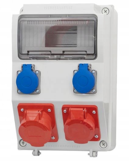 Stacionárny rozvádzač Caja 9-mod zásuvky 16A 5p 32A 5p 2x230V F-elektro F